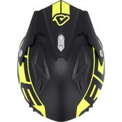Acerbis Aria 2206 Graphic Jet Motorcycle Мотошлем Black Yellow Fluo