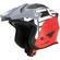 Acerbis Aria 2206 Graphic Gray Red Motorcycle Jet Мотошлем