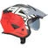 Acerbis Aria 2206 Graphic Gray Red Motorcycle Jet Мотошлем