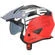 Acerbis Aria 2206 Graphic Gray Red Motorcycle Jet Мотошлем