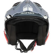Acerbis Aria 2206 Graphic Gray Red Motorcycle Jet Мотошлем