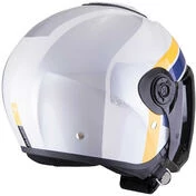 Scorpion EXO-CITY II BLUR Jet Motorcycle Мотошлем White Silver Yellow