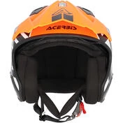 Acerbis Aria 2206 Graphic Orange Fluo Black Motorcycle Jet Мотошлем