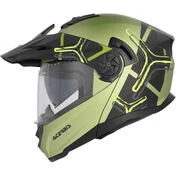 Acerbis Rider P/J Multi Green Black Modular Motorcycle Мотошлем