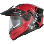 Acerbis Rider P/J Multi Modular Motorcycle Мотошлем Red Black