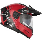 Acerbis Rider P/J Multi Modular Motorcycle Мотошлем Red Black