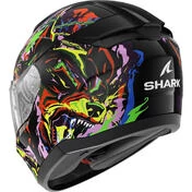 Shark RIDILL 2 RAGING BEAST Full Face Motorcycle Мотошлем Black Purple Yellow