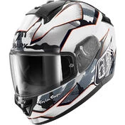 Shark RIDILL 2 MATRIX CAMO Full Face Motorcycle Мотошлем White Silver Red