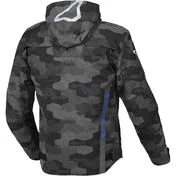 Macna Riggor Motorcycle мотокуртка Black Grey Camo Blue