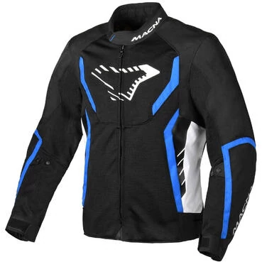 Macna Grisco Softshell Motorcycle мотокуртка Black White Blue