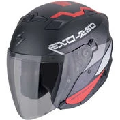 Scorpion EXO-230 BAND Jet Motorcycle Мотошлем Matt Black Red Silver