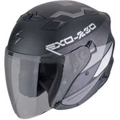 Scorpion EXO-230 BAND Jet Motorcycle Мотошлем Matt Black Silver