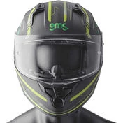Gms Hexago Graphic Green Full Face Motorcycle Мотошлем