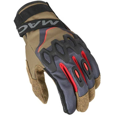 Macna Zairona Women's Motorcycle мотоперчатки Taupe Black Red