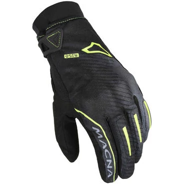 Macna Crew RTX Motorcycle мотоперчатки Black Fluorescent Yellow