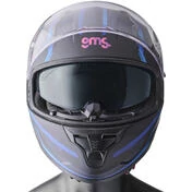 Gms Hexago Graphic Full Face Motorcycle Мотошлем Blue Purple
