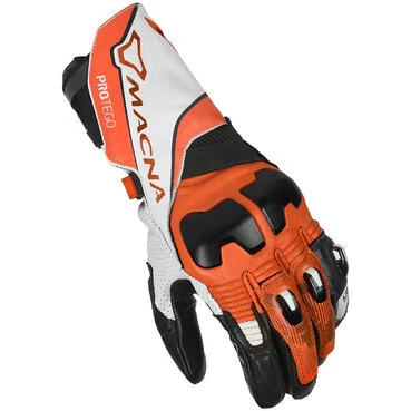 Macna Protego Motorcycle мотоперчатки White Orange Black