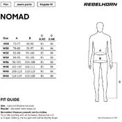Rebelhorn NOMAD Tapared Fit Washed Motorcycle Jeans Black - L34