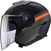 Caberg SOHO ZEPHYR Jet Motorcycle Мотошлем Matt Black Military Green Orange