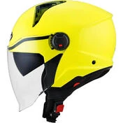 KYT D-CITY PLAIN Jet Motorcycle Мотошлем Fluorescent Yellow