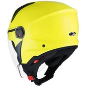KYT D-CITY PLAIN Jet Motorcycle Мотошлем Fluorescent Yellow