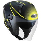 KYT D-CITY COLORFUL Jet Motorcycle Мотошлем Yellow