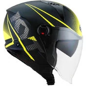 KYT D-CITY COLORFUL Jet Motorcycle Мотошлем Yellow