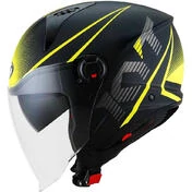 KYT D-CITY COLORFUL Jet Motorcycle Мотошлем Yellow