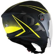 KYT D-CITY COLORFUL Jet Motorcycle Мотошлем Yellow