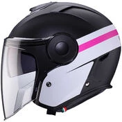 Caberg SOHO ZEPHYR Jet Motorcycle Мотошлем Matt Black White Fuchsia