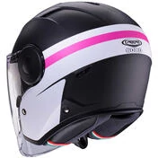 Caberg SOHO ZEPHYR Jet Motorcycle Мотошлем Matt Black White Fuchsia