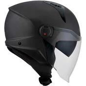 KYT D-CITY PLAIN Matt Gun Metal Jet Motorcycle Мотошлем