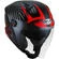 KYT D-CITY LUCENT Jet Motorcycle Мотошлем Black Red