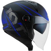 KYT D-CITY COLORFUL Jet Motorcycle Мотошлем Matt Blue