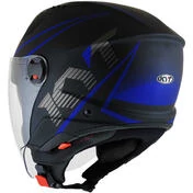 KYT D-CITY COLORFUL Jet Motorcycle Мотошлем Matt Blue