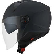 KYT D-CITY PLAIN Jet Motorcycle Мотошлем Matt Black