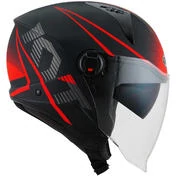 KYT D-CITY COLORFUL Jet Motorcycle Мотошлем Matt Red