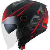 KYT D-CITY COLORFUL Jet Motorcycle Мотошлем Matt Red