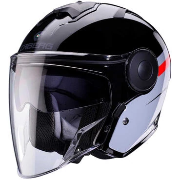 Caberg SOHO ZEPHYR Jet Motorcycle Мотошлем Black Gray Red