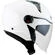 KYT D-CITY PLAIN Jet Motorcycle Мотошлем White