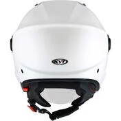 KYT D-CITY PLAIN Jet Motorcycle Мотошлем White