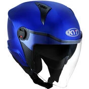 KYT D-CITY PLAIN Jet Motorcycle Мотошлем Blue Metal
