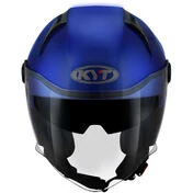 KYT D-CITY PLAIN Jet Motorcycle Мотошлем Blue Metal