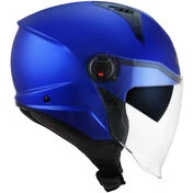 KYT D-CITY PLAIN Jet Motorcycle Мотошлем Blue Metal