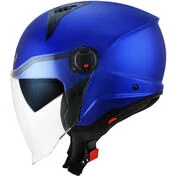 KYT D-CITY PLAIN Jet Motorcycle Мотошлем Blue Metal