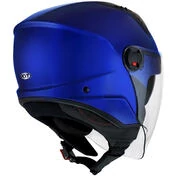 KYT D-CITY PLAIN Jet Motorcycle Мотошлем Blue Metal