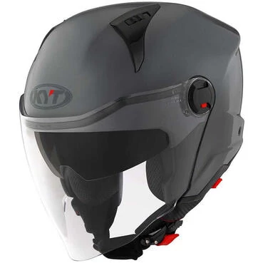 KYT D-CITY PLAIN Jet Motorcycle Мотошлем Grey