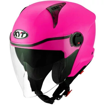 KYT D-CITY PLAIN Jet Motorcycle Мотошлем Fuchsia Fluo
