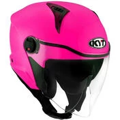 KYT D-CITY PLAIN Jet Motorcycle Мотошлем Fuchsia Fluo