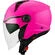 KYT D-CITY PLAIN Jet Motorcycle Мотошлем Fuchsia Fluo